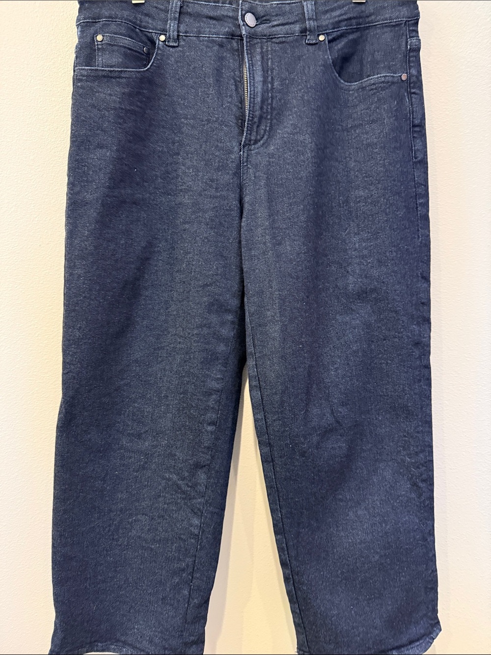 Universal Standard Extra High Rise Dark Indigo Straight-Leg Jeans